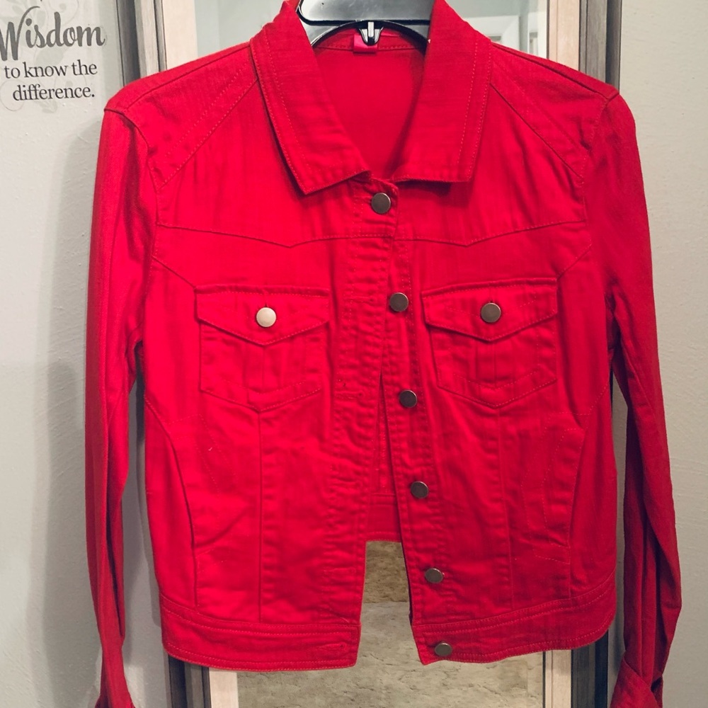 Red Jean Jacket